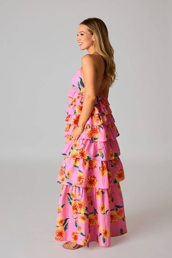 Callie Sunflower Maxi Dress