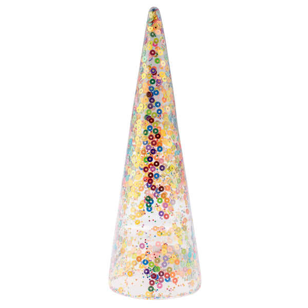 Sequin Confetti Glass Tree