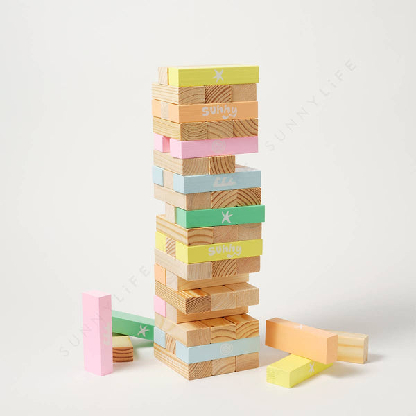 Pool Side Giant Jumbling Tower Pastel Gelato