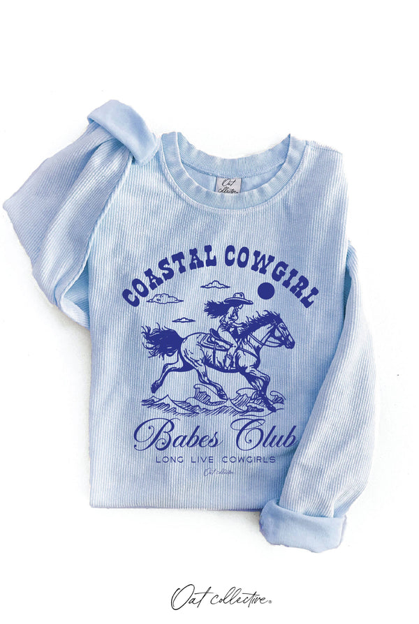 Coastal Cowgirl Babes Club Thermal Vintage Pullover