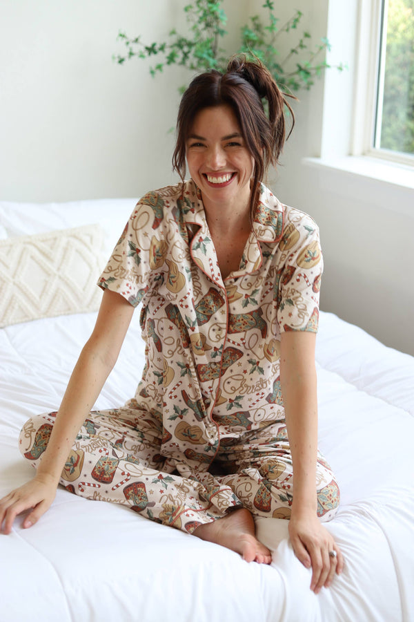 Western Boot Minky Soft Christmas Pajamas