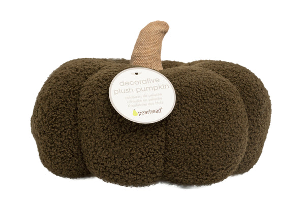 Green Sherpa Pumpkin Pillow