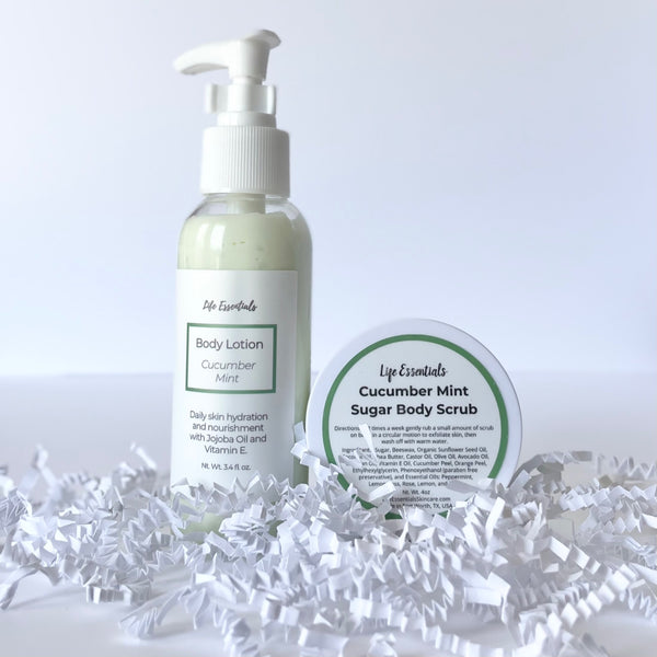 Mini Cucumber Mint Body Care Set - 1