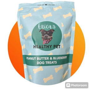 Peanut Butter Blueberry Biscuits for Dogs - 1