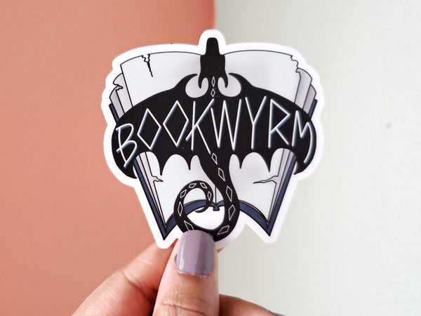 Bookwyrm Dragon Sticker - 4