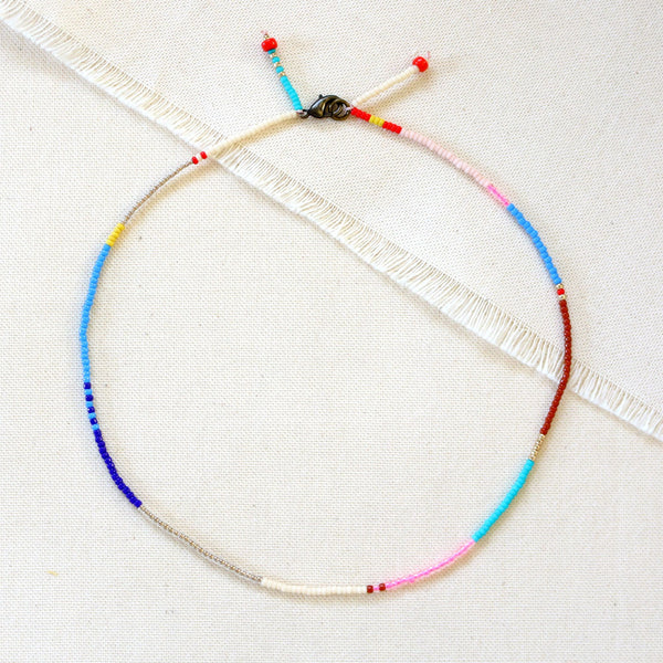 Beaded Choker Necklace - 6