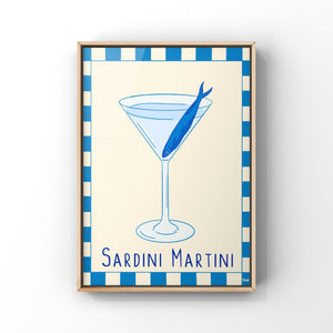 Sardini Martini Art Print - 1