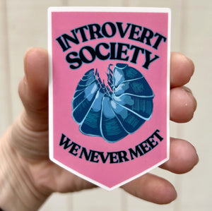 Introvert Society Sticker - 1