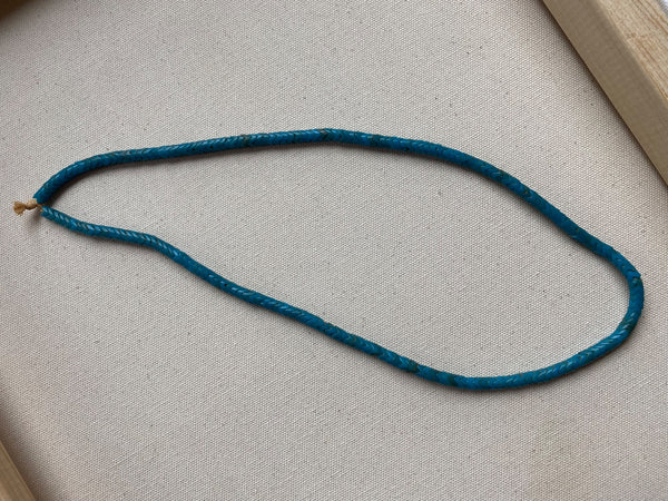 Blue SNAKE style beads layering necklace - 2