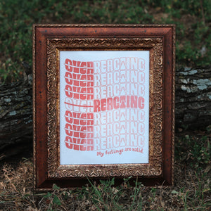 Not Overreacting Hemp Paper Art Print - 1