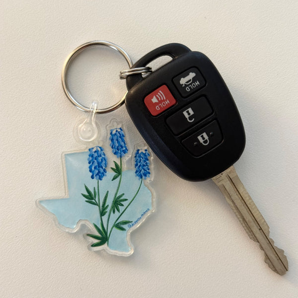 Texas Bluebonnet Keychain - 2