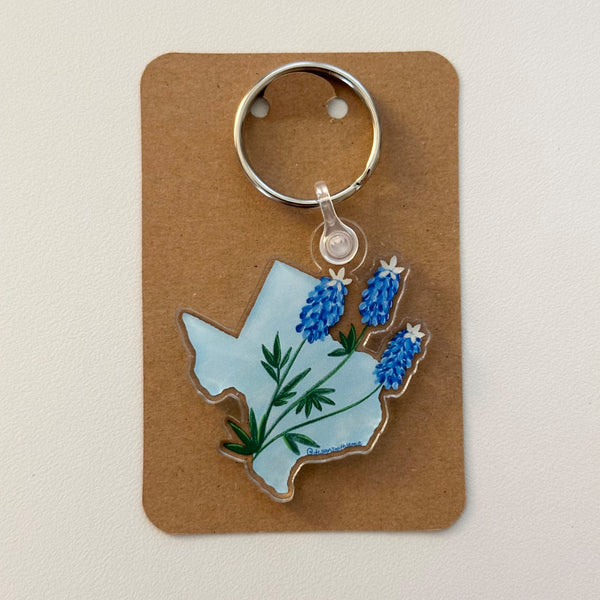 Texas Bluebonnet Keychain - 3