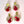 Load image into Gallery viewer, Roses with base banana fiber earrings - 5
