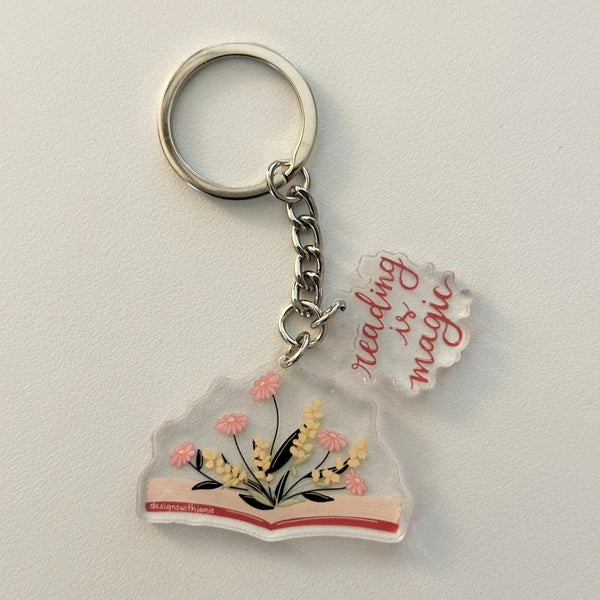 Reading is Magic Keychain - 1