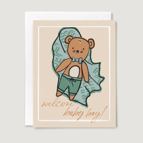 Welcome Baby Boy Card - 1