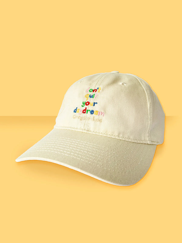 'don't quit your daydream' Embroidered "Dad Hat" - 2