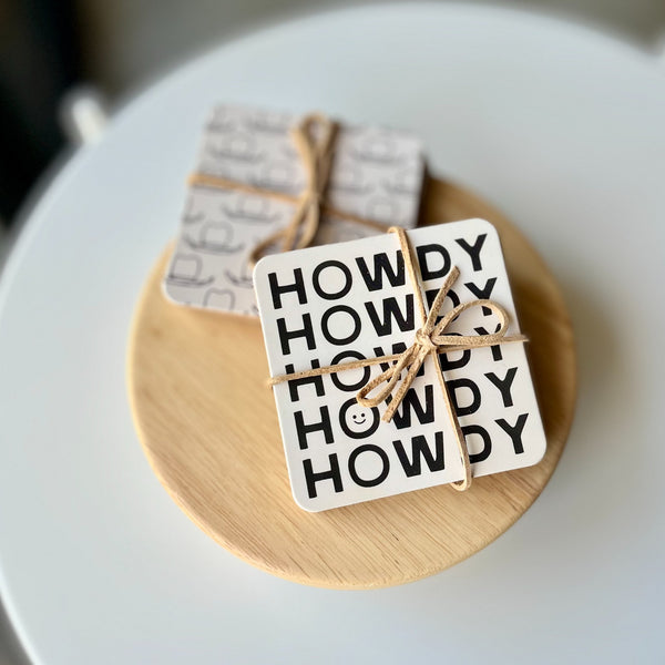 Hats & Howdys Coaster Set - 1