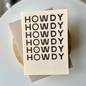 Happy Little Howdy Greeting Card - 1