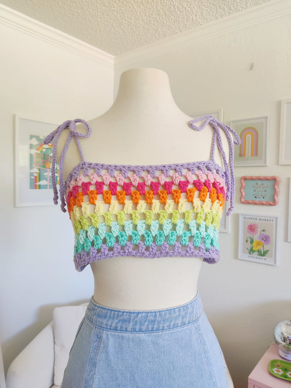 Crochet Rainbow Top - 3