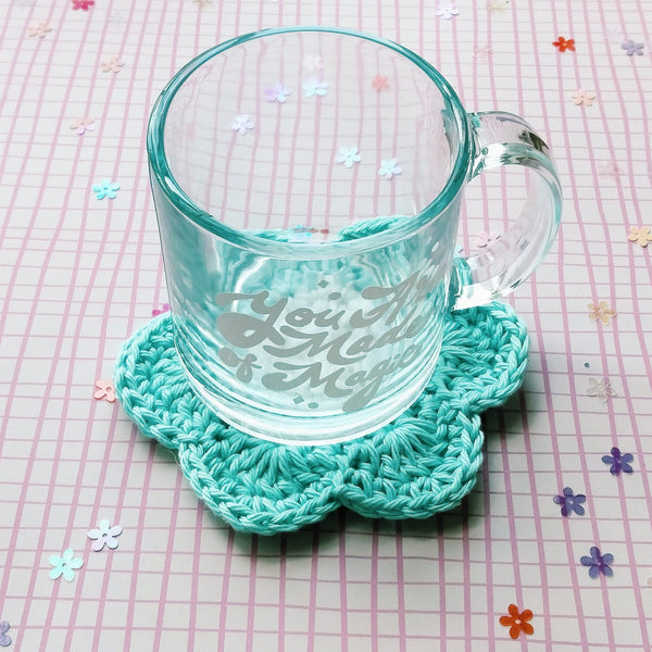 Crochet Flower Coaster - 4