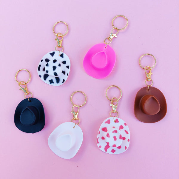 Cowgirl Hat Keychain - 3