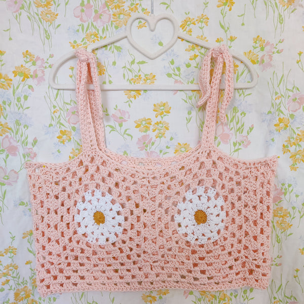 Crochet Daisy Crop Top - 6