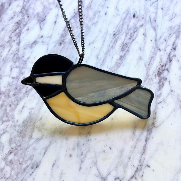 Chickadee Stained Glass - 1