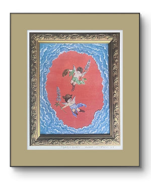 Texan Cherub Angels Art Print - 1