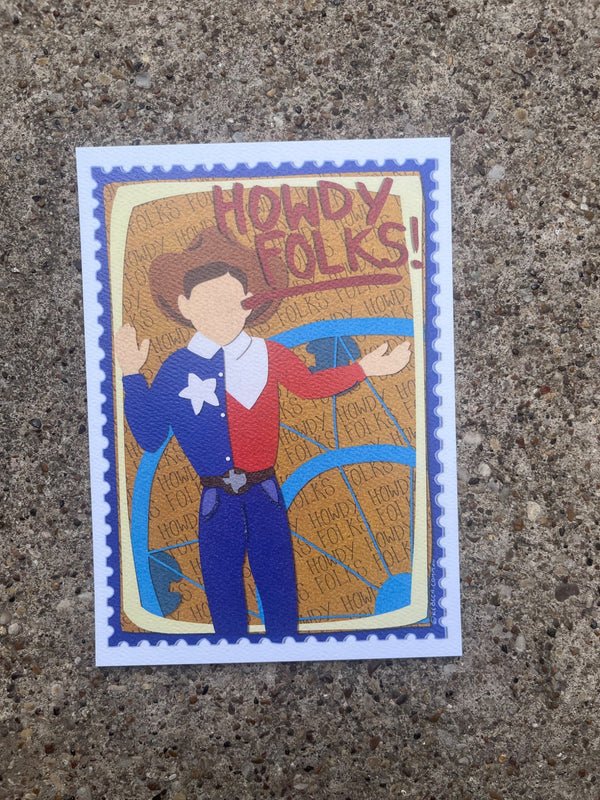 Howdy Folks Texas Postcard  - 2