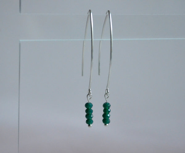 Dainty Beaded Drop Dangles - 8