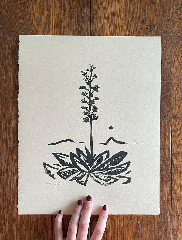 'Agave' Block Print - 2