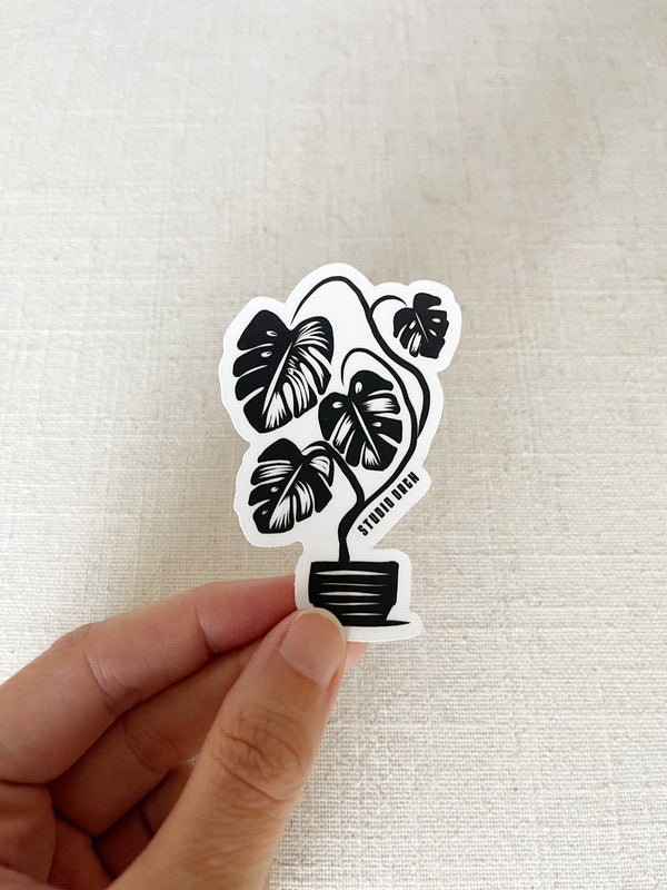 'Variegated Monstera' Sticker - 2