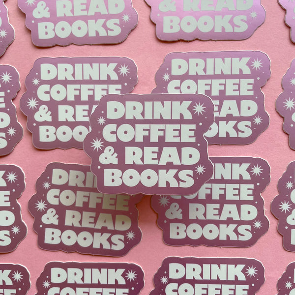 Coffee + Books Sticker - 1