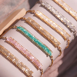 Iridescent Beaded Bracelets - 1