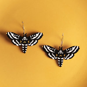 Death Moth Earrings - 1