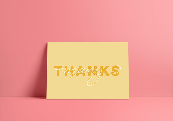 Many Thanks Greeting Card - 1