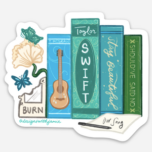 Taylor Swift Debut Era Bookish Sticker - 1