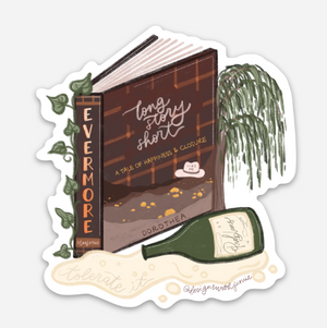 Taylor Swift Evermore Era Bookish Sticker - 1