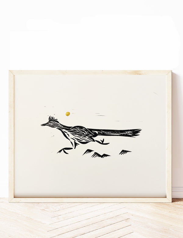 'Roadrunner' Block Print - 1