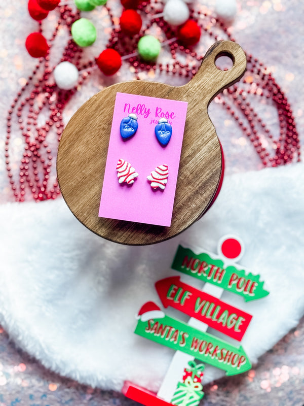 Christmas Lights Studs - 3