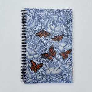 Blue Floral Butterfly Journal - 1