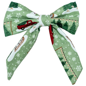 Christmas Tree Farm Sailor Bow - 1