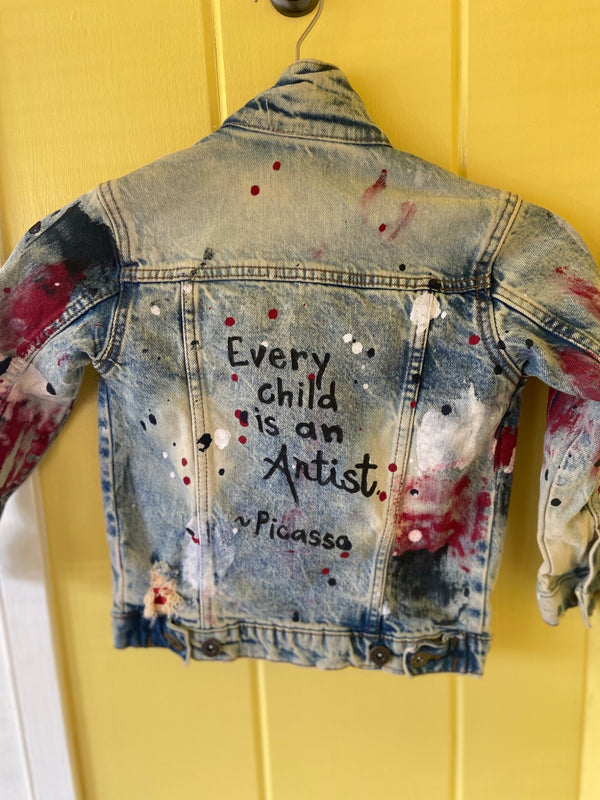 Children’s Handpainted Denim Jacket - 7