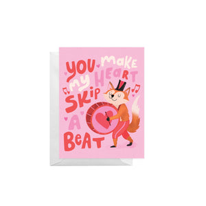 Skip a Beat Valentine Card - 1