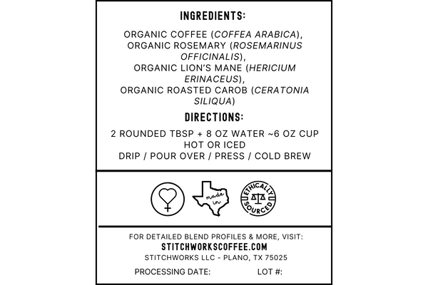 Herbes en Carob Integrated Organic Coffee ~ Brain & Gut Blend - 2