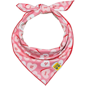 Conversation Hearts Dog Bandana | Valentine's Day - 1