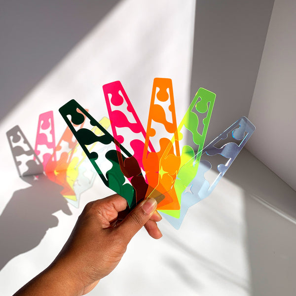 Colorful Lava Lamp Lasercut Acrylic Bookmark - 12