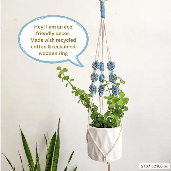 Handmade Daisy Plant Hangers - 7