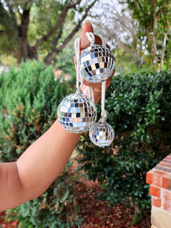 Disco Ball Car Charm and Boho Home Decor Accessory - 5