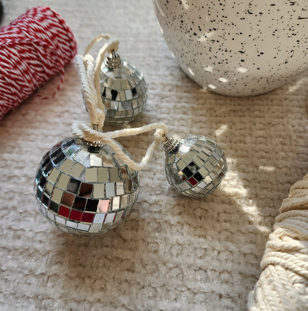 Disco Ball Car Charm and Boho Home Decor Accessory - 7